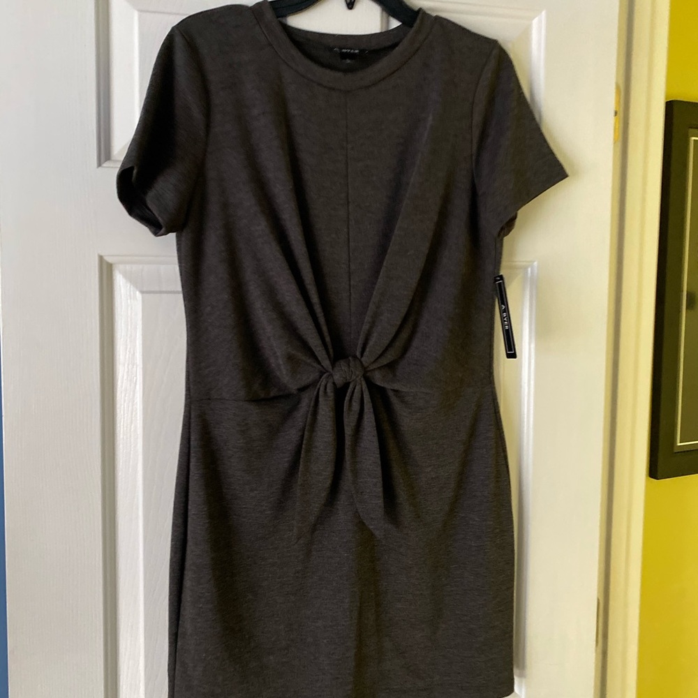 A. Byer Heather Grey Dress